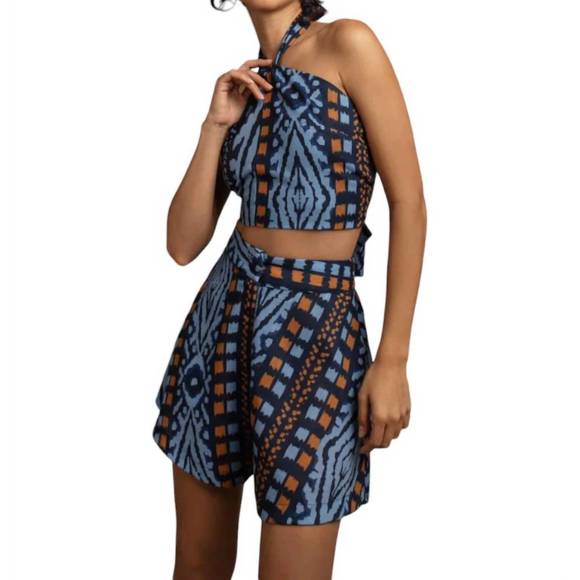 NEW ENCANTADORE ellen tola short in blue - Picture 4 of 5